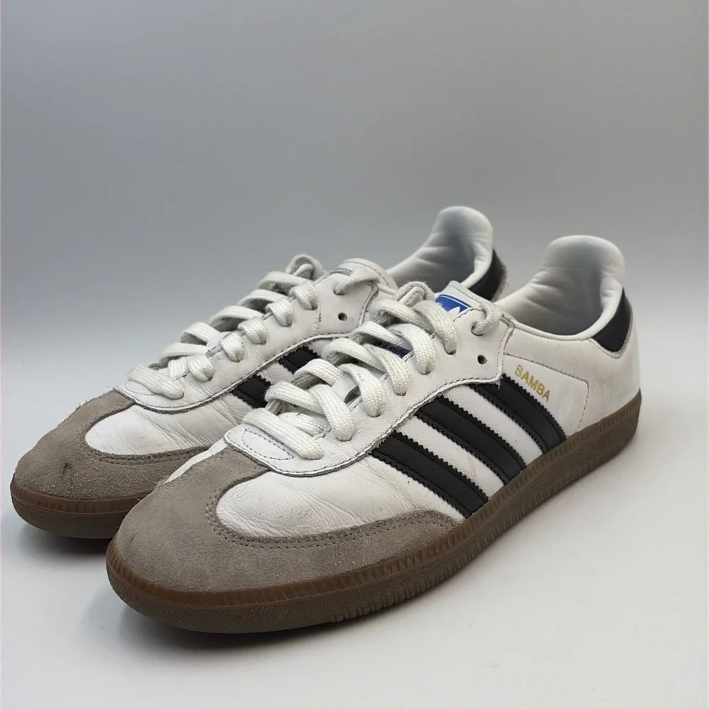Adidas Samba OG White Black Gum Classic Sneakers Shoes Men's US 8.5